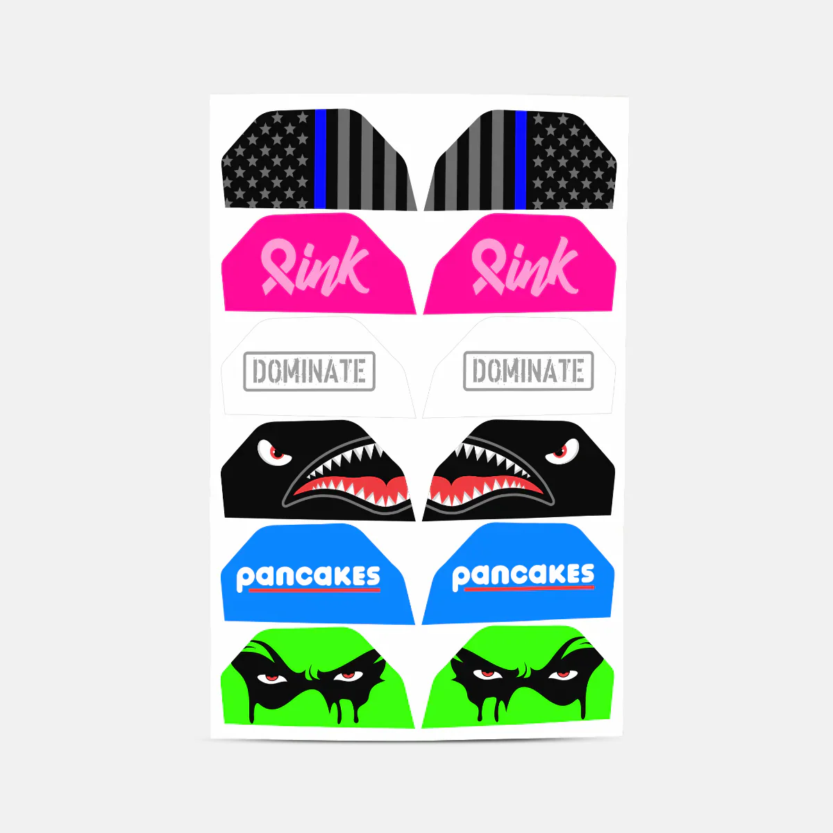 Stickers for Helmet Visor Tabs Collection #3 - Image 8