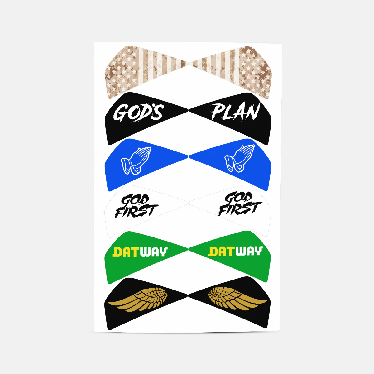 Stickers for Helmet Visor Tabs Collection #4 - Image 5