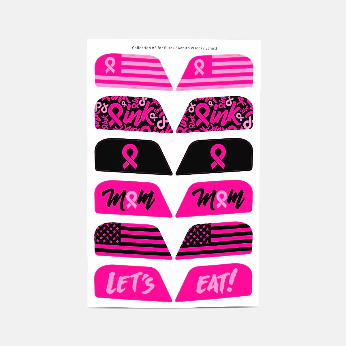 Stickers for Helmet Visor Tabs Collection #5 - Image 9