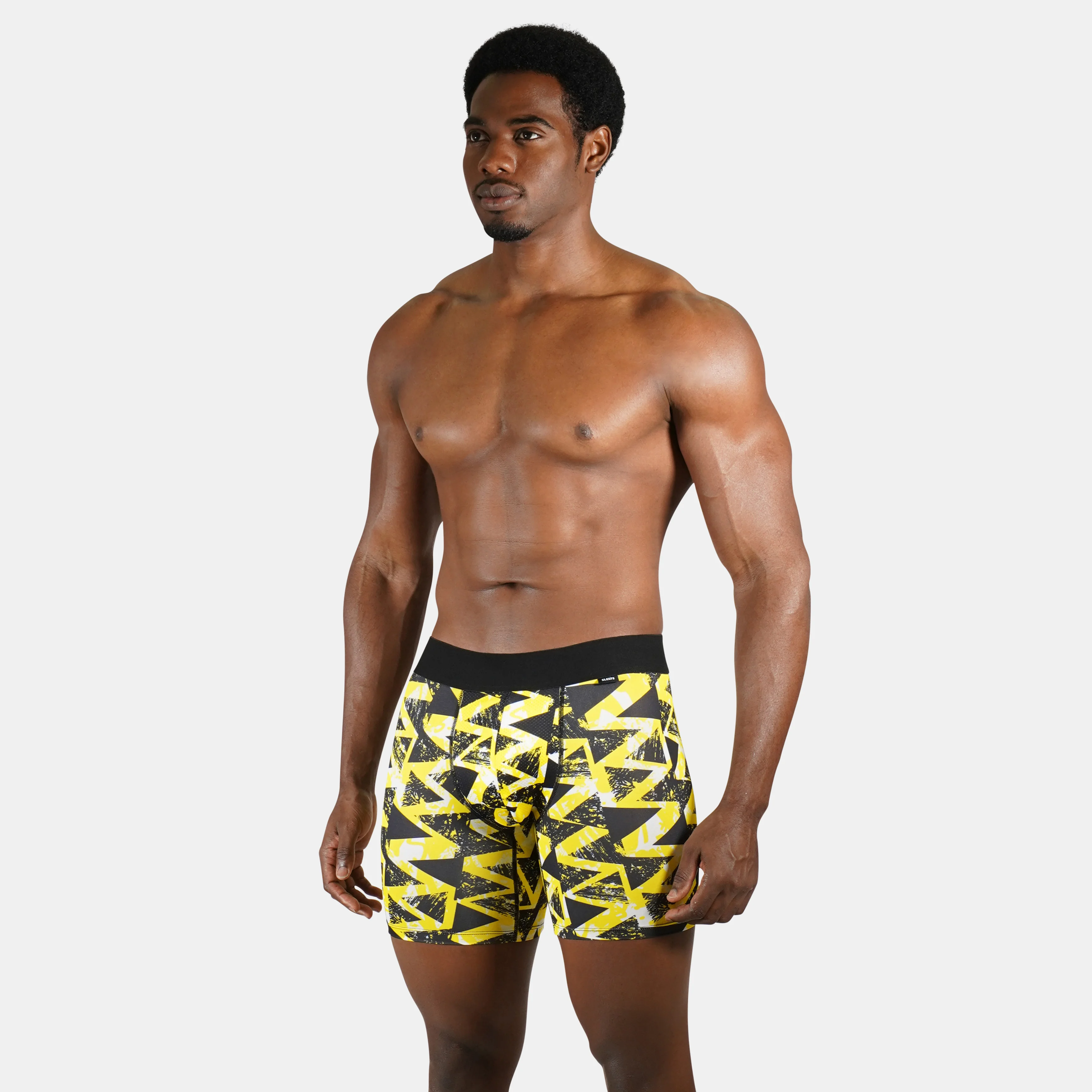 Symmetrical Black Yellow Men's Underwear - Image 3