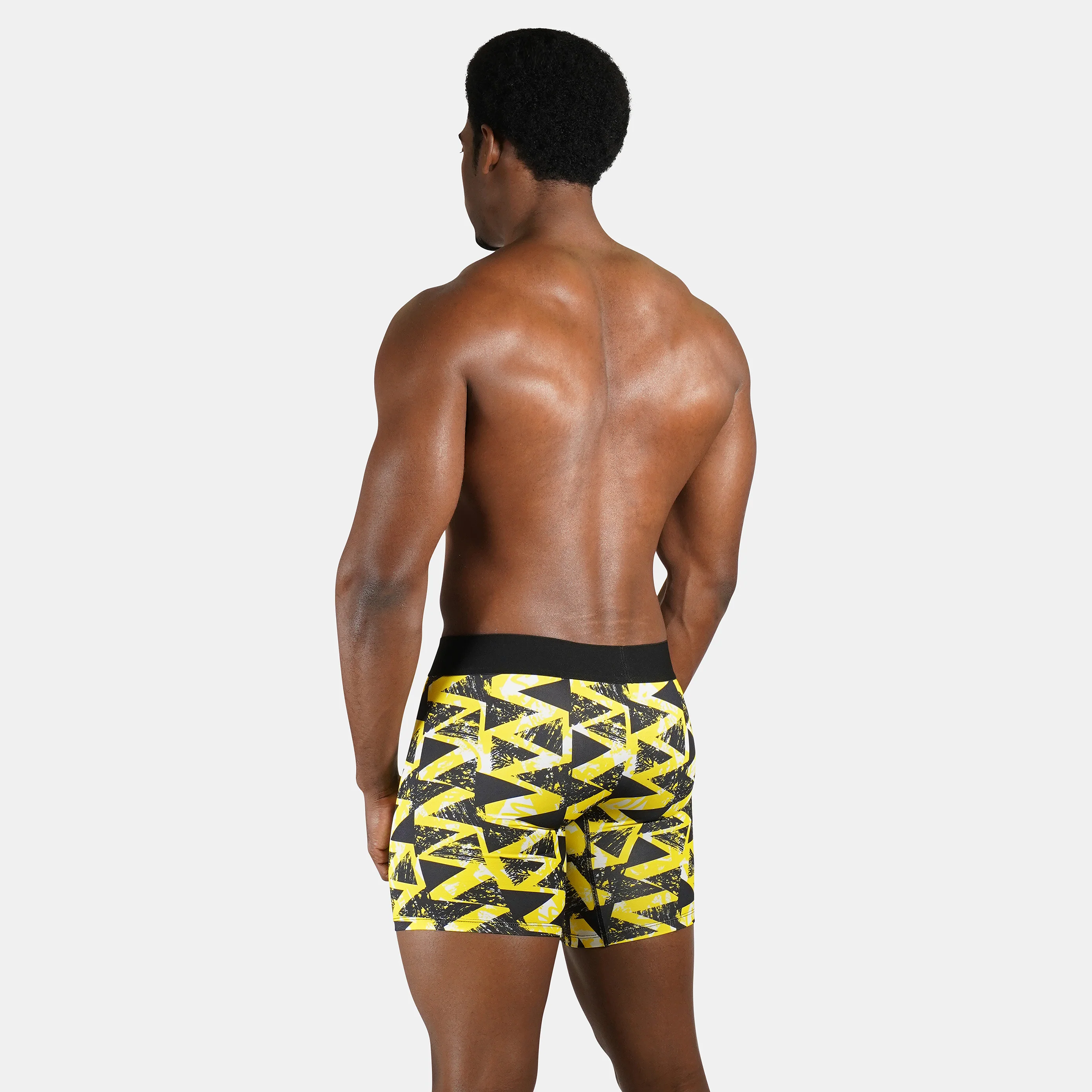 Symmetrical Black Yellow Men's Underwear - Image 4
