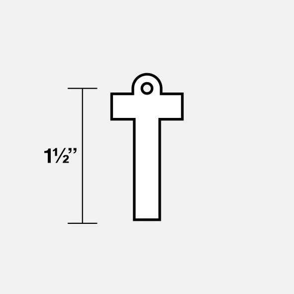 T Letter Pendant with Chain Necklace - Stainless Steel - Image 7