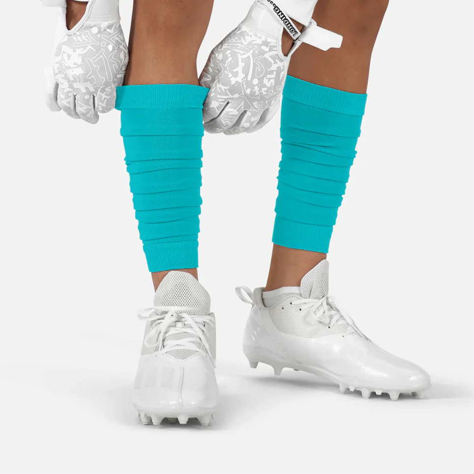 Teal Scrunchie Leg Sleeves - Image 4