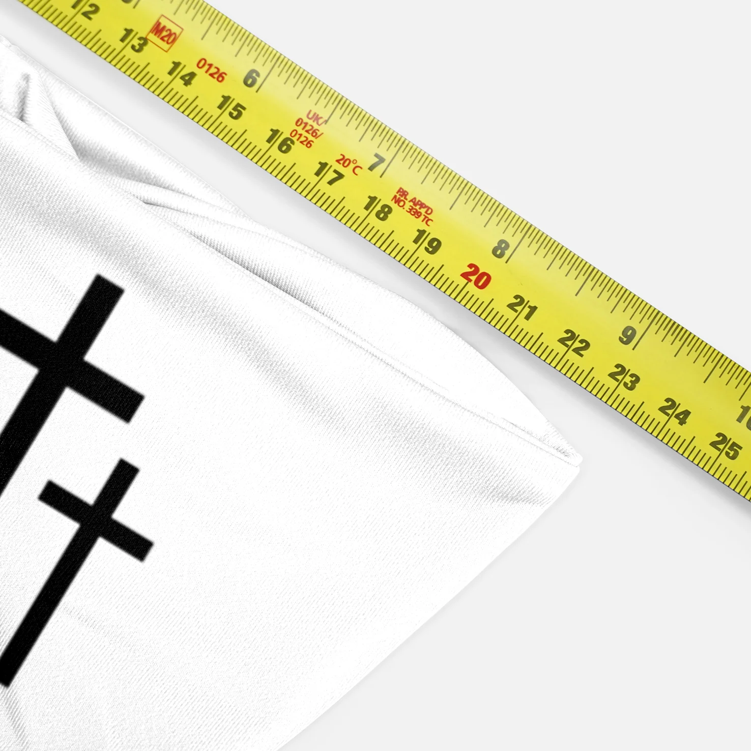 Three Crosses White Headband - Image 5