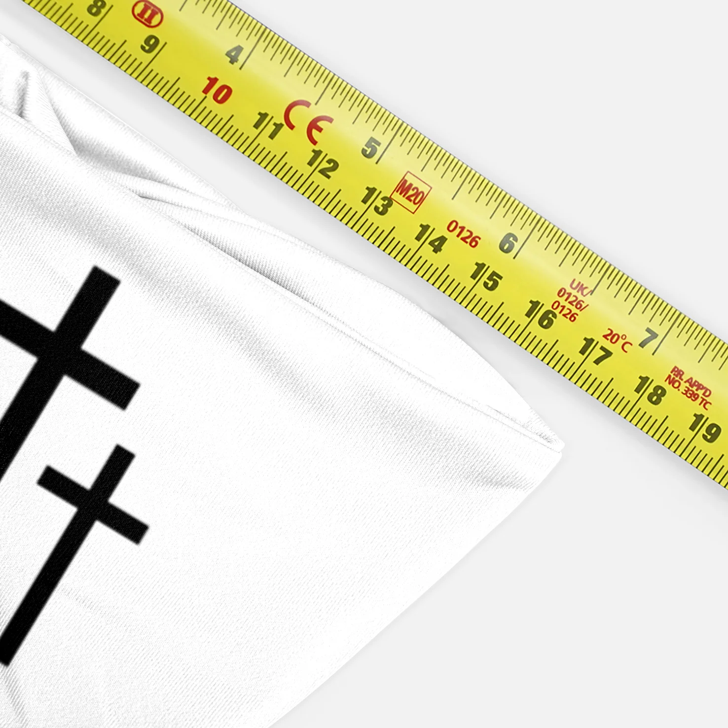Three Crosses White Kids Headband - Image 3