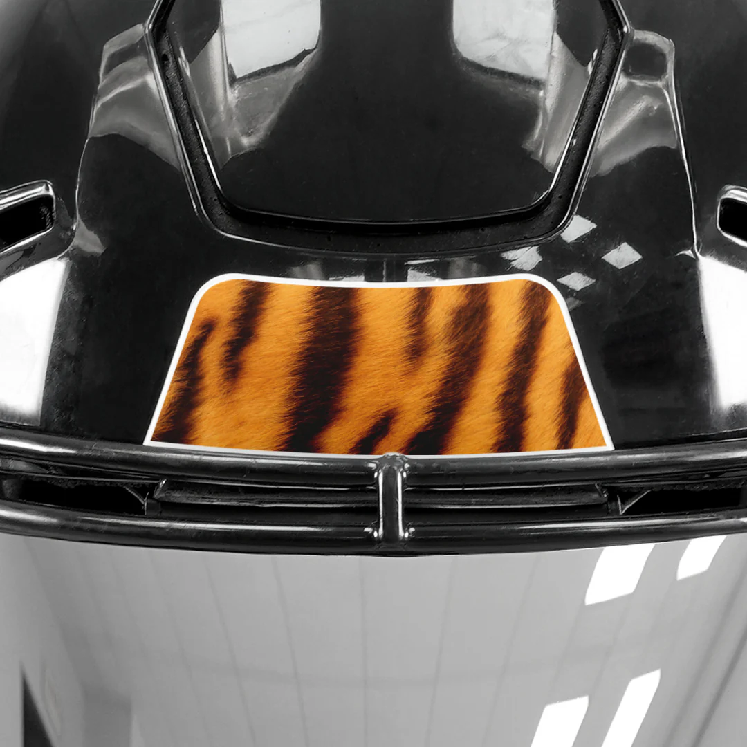 Tiger Fur Riddell Speedflex Front and Back Bumper Sticker Kit - Image 2