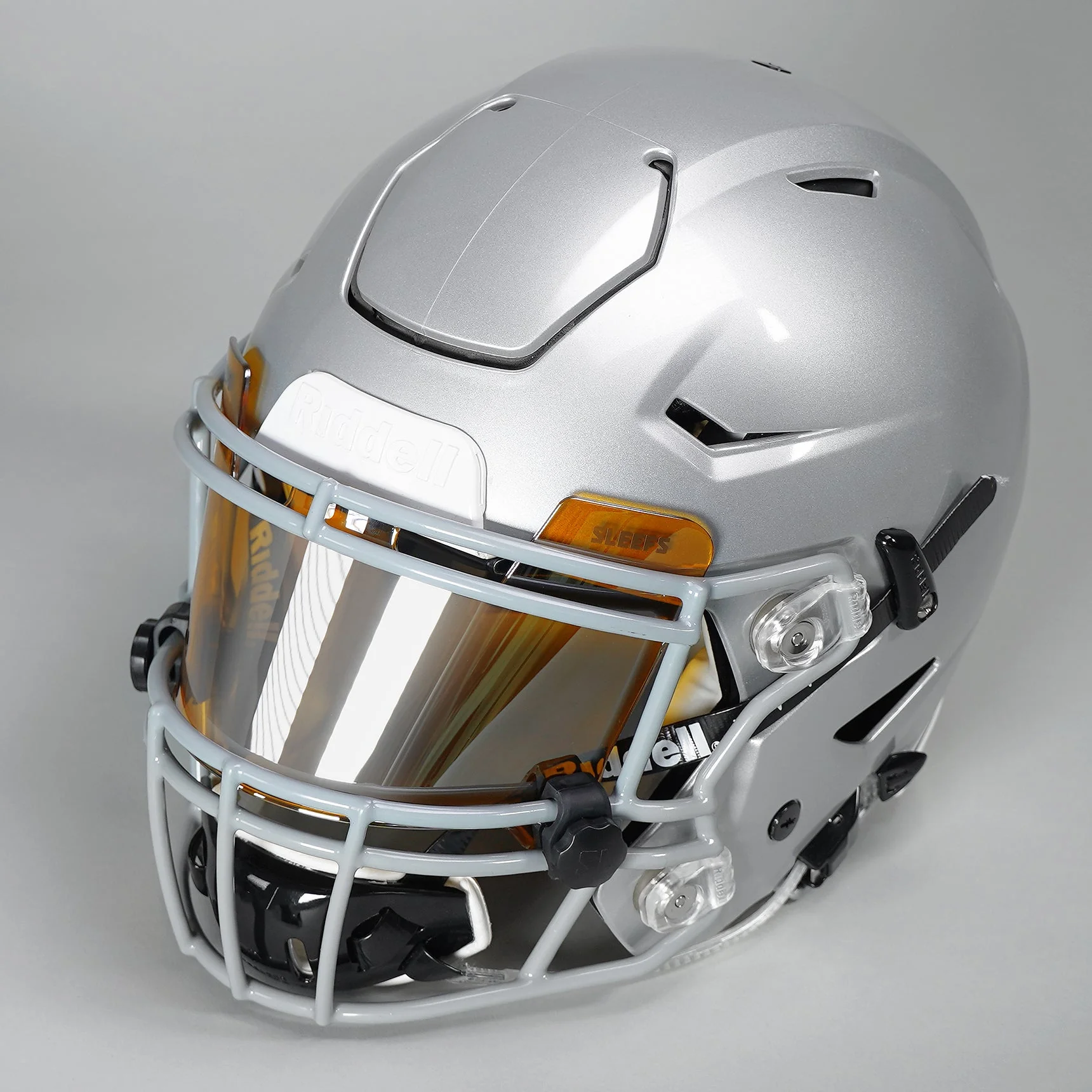 Tiger Orange Machine Silver Helmet Eye-Shield Visor for Kids - Image 4