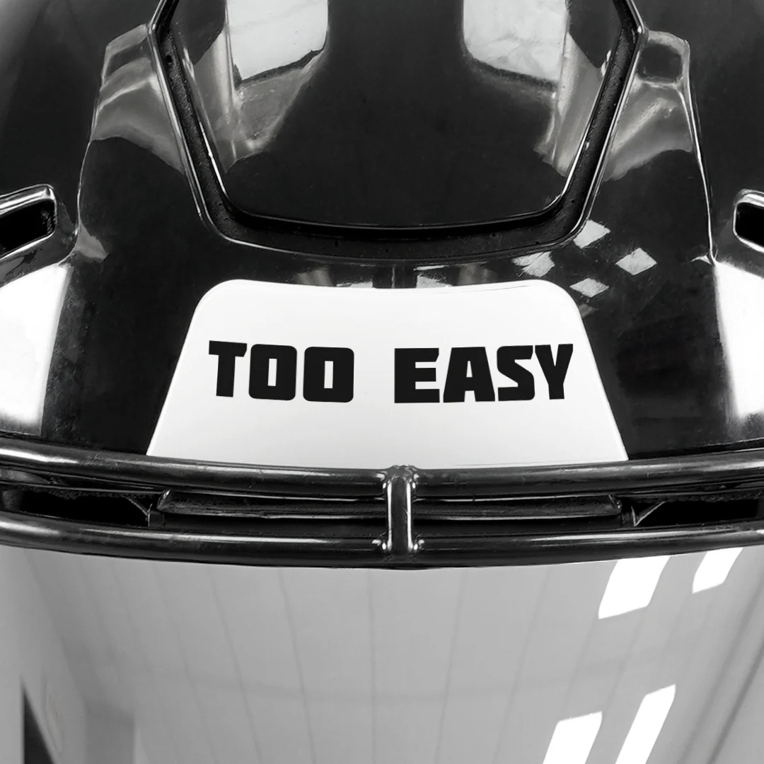 Too easy Riddell Speedflex Front and Back Bumper Sticker Kit - Image 2