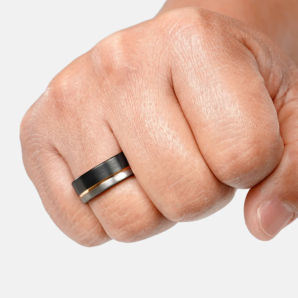 Tungsten 3 Elements Ring - Image 2