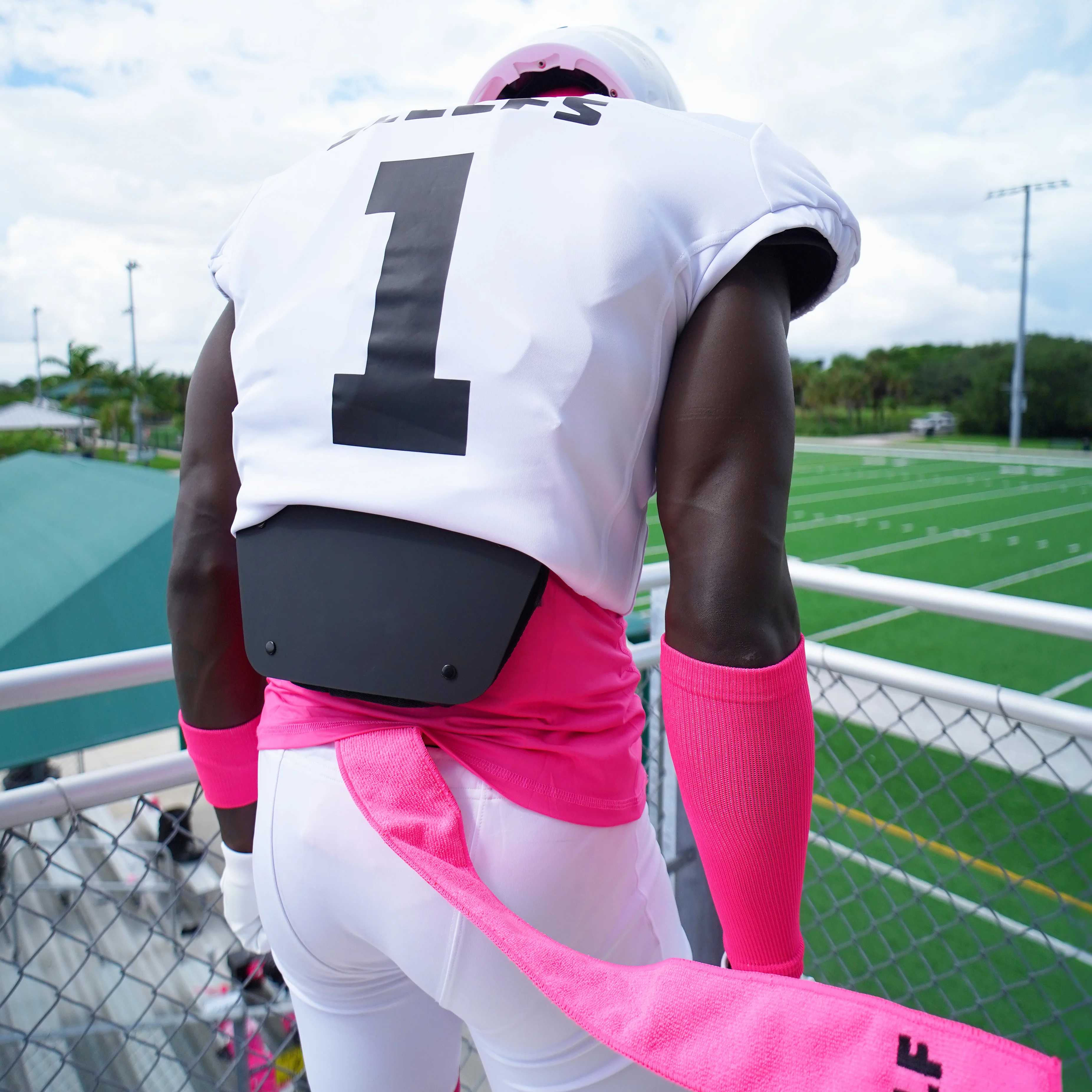 Black Unbranded SLF Football Back Plate - Image 2