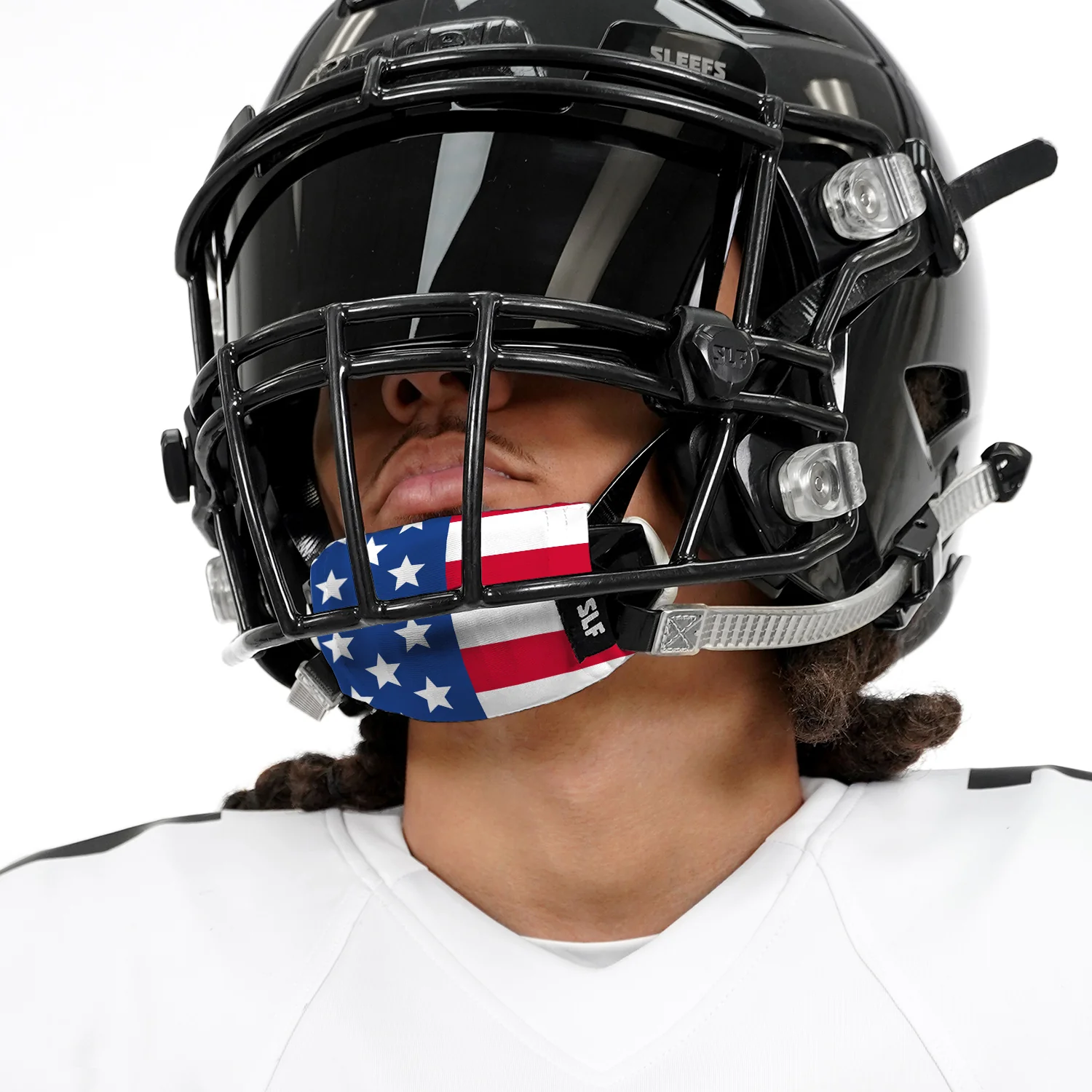 USA Flag Chin Strap Cover - Image 3