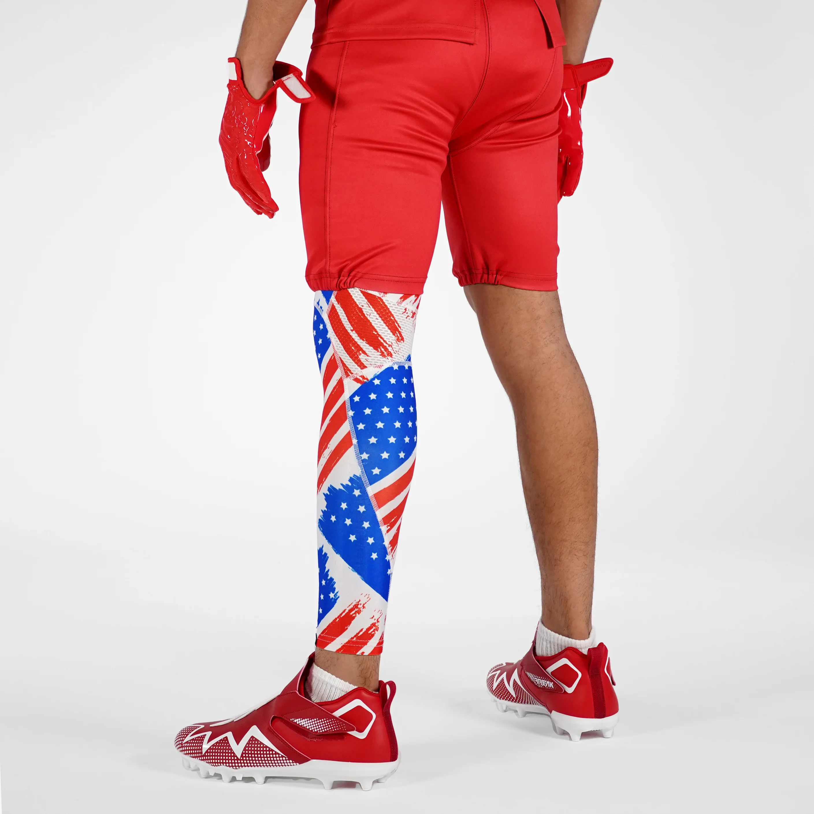 USA Brushed Flag Football Pro Leg Sleeve - Image 2