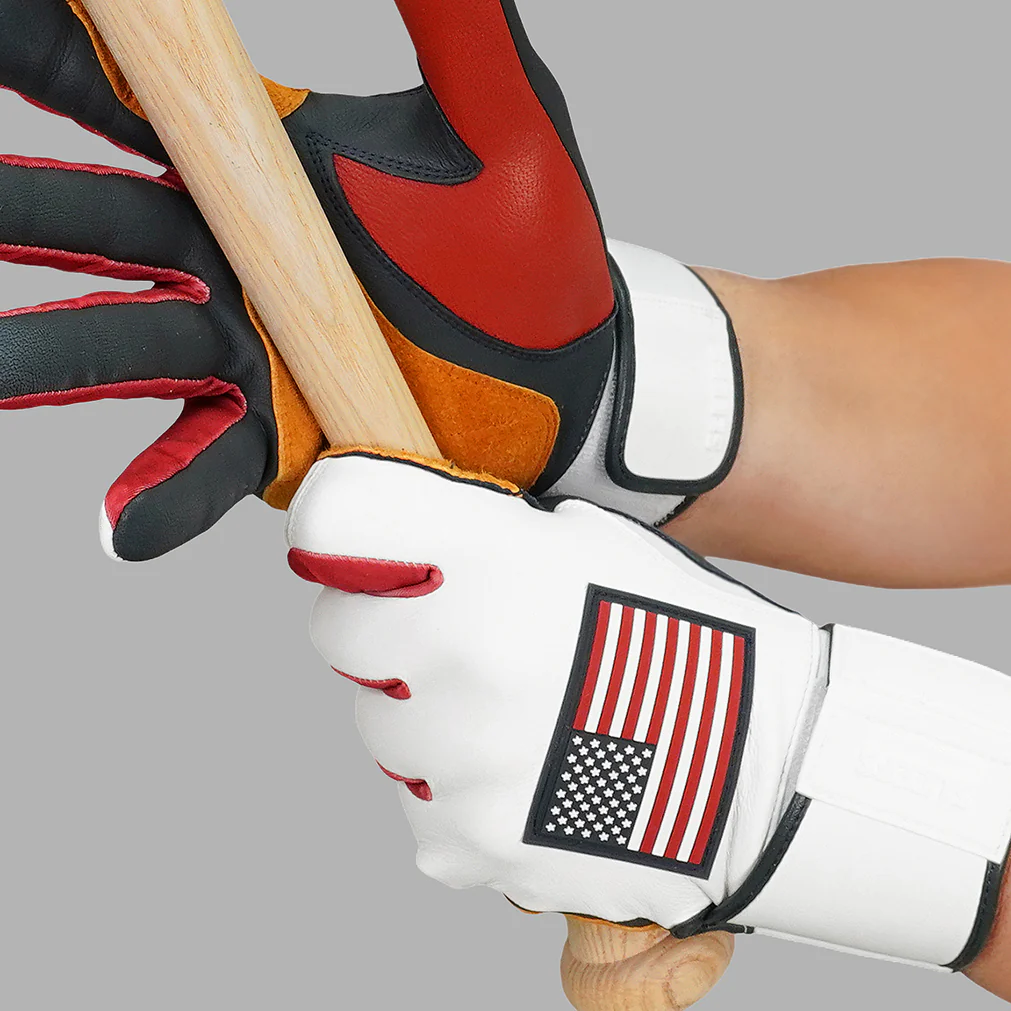 USA Flag Baseball Batting Gloves - Image 6