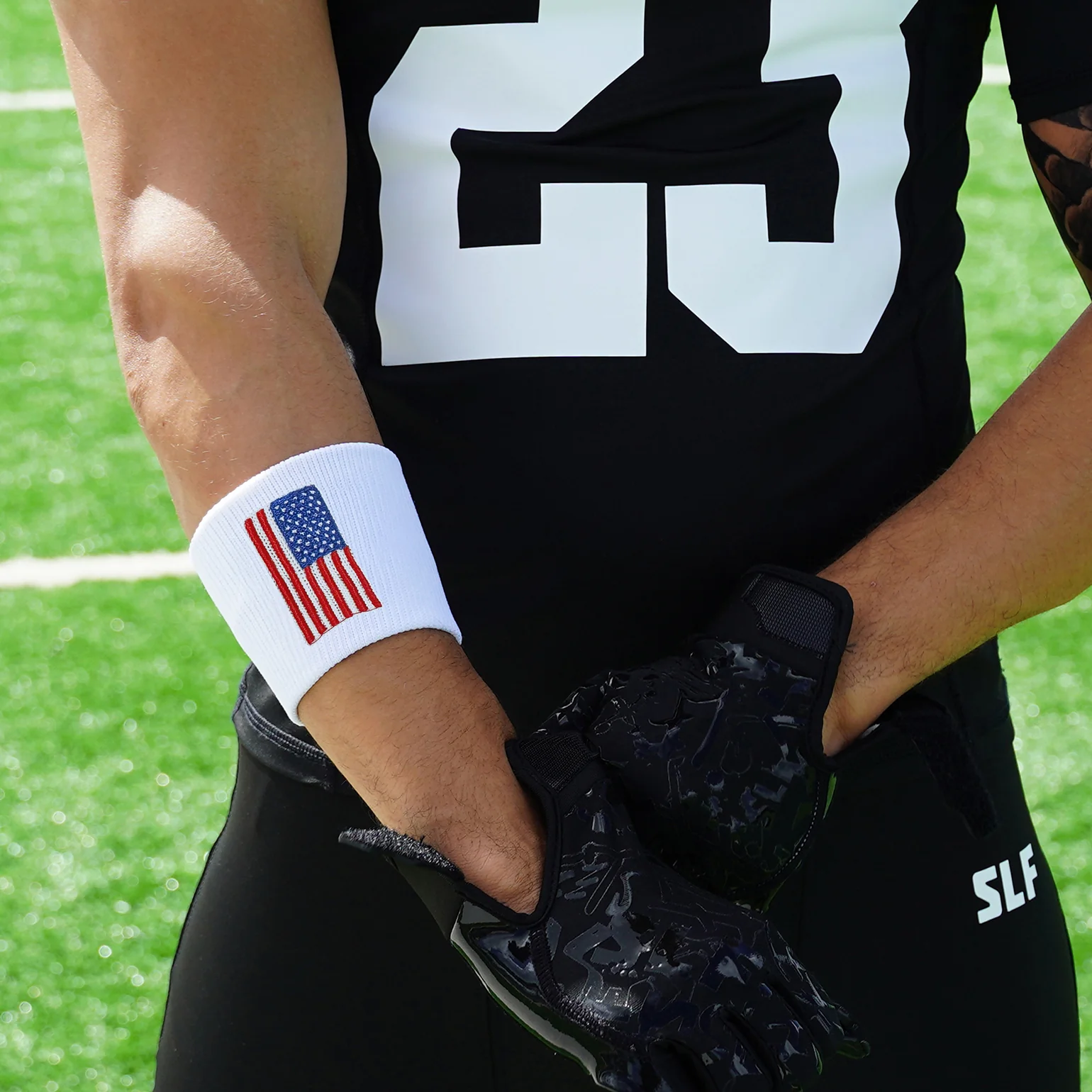 USA Flag Drip Wristband - Image 2