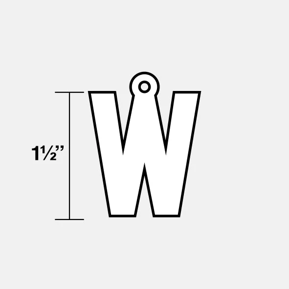 W Letter Pendant with Chain Kids Necklace - Gold Plated Stainless Steel - Image 7