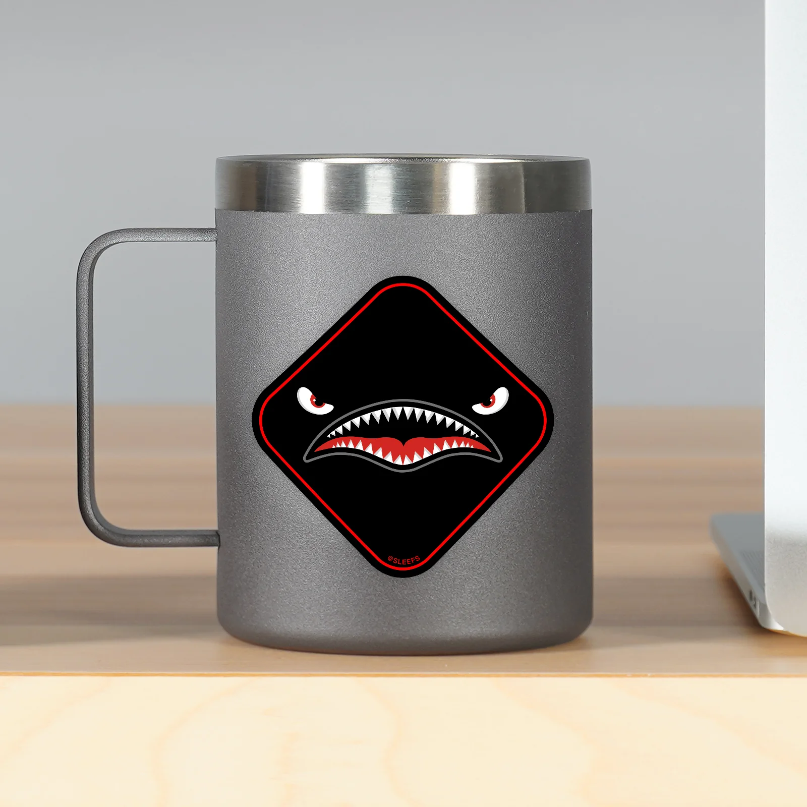 War Shark Blackout Sticker - Image 4