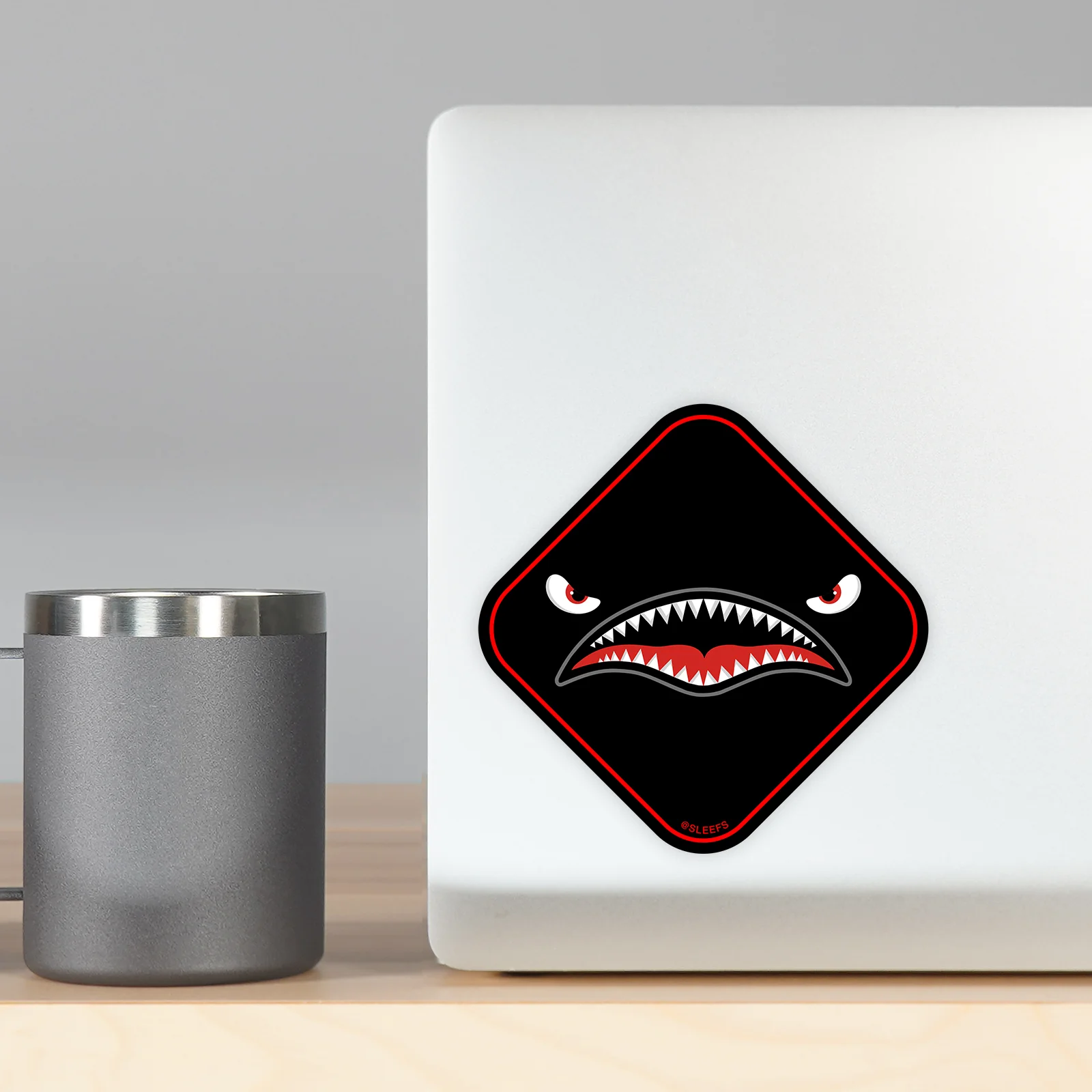 War Shark Blackout Sticker - Image 5