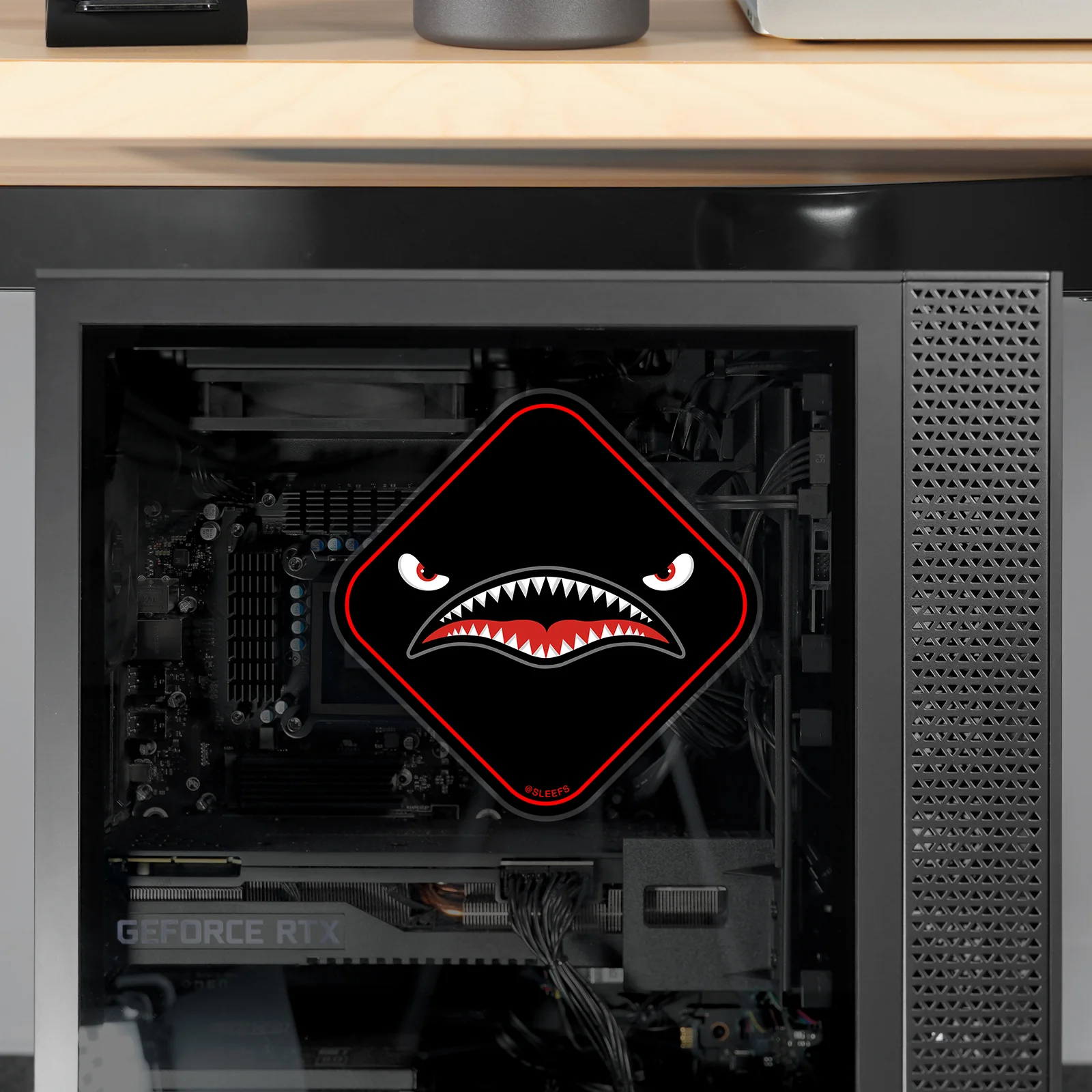 War Shark Blackout Sticker - Image 6