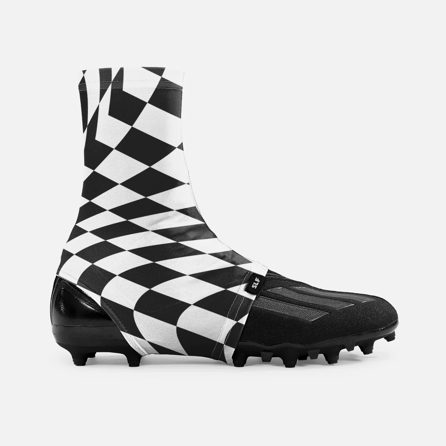 Warped Checkered Spats / Cleat Covers