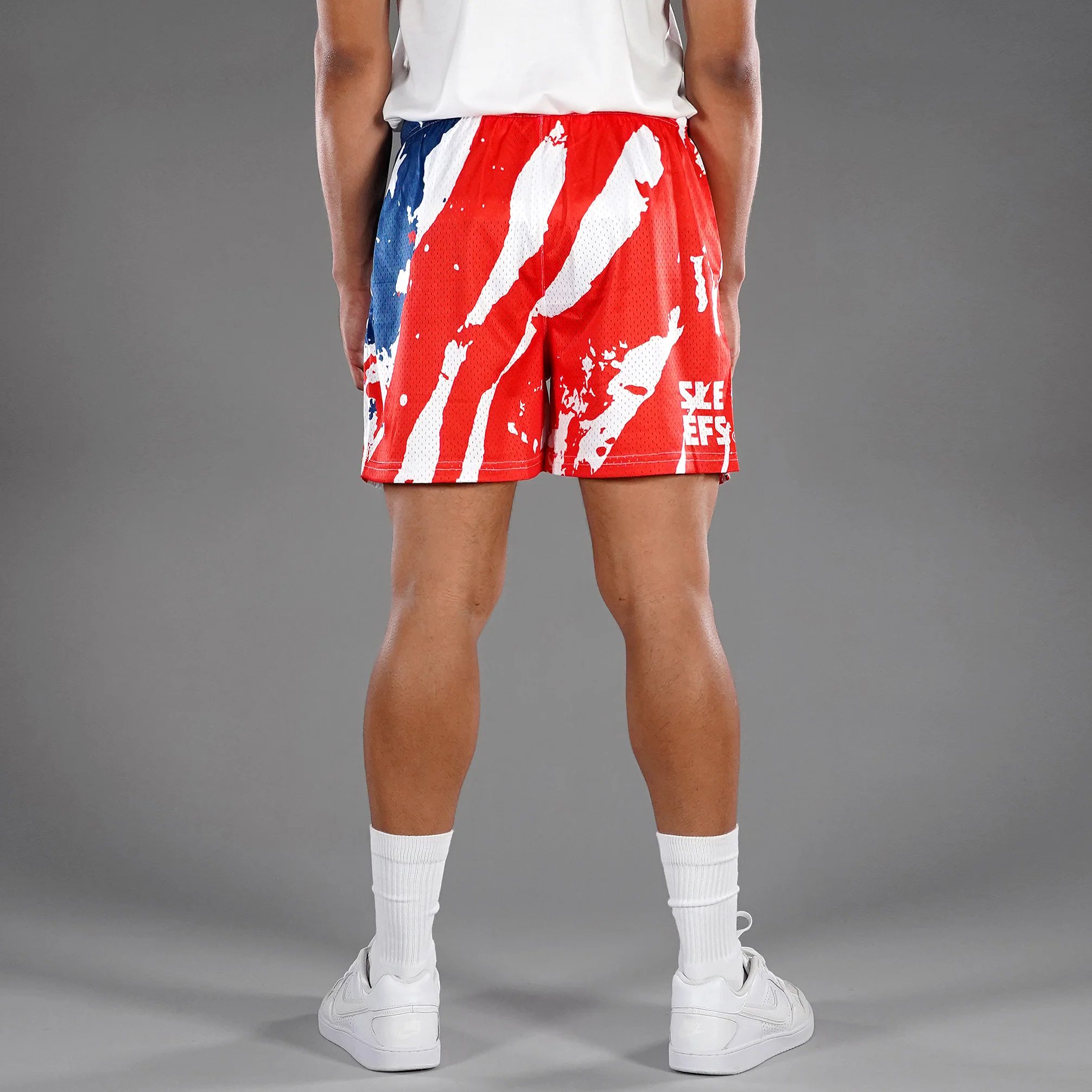 Watercolor USA Flag Shorts - 7" - Image 3