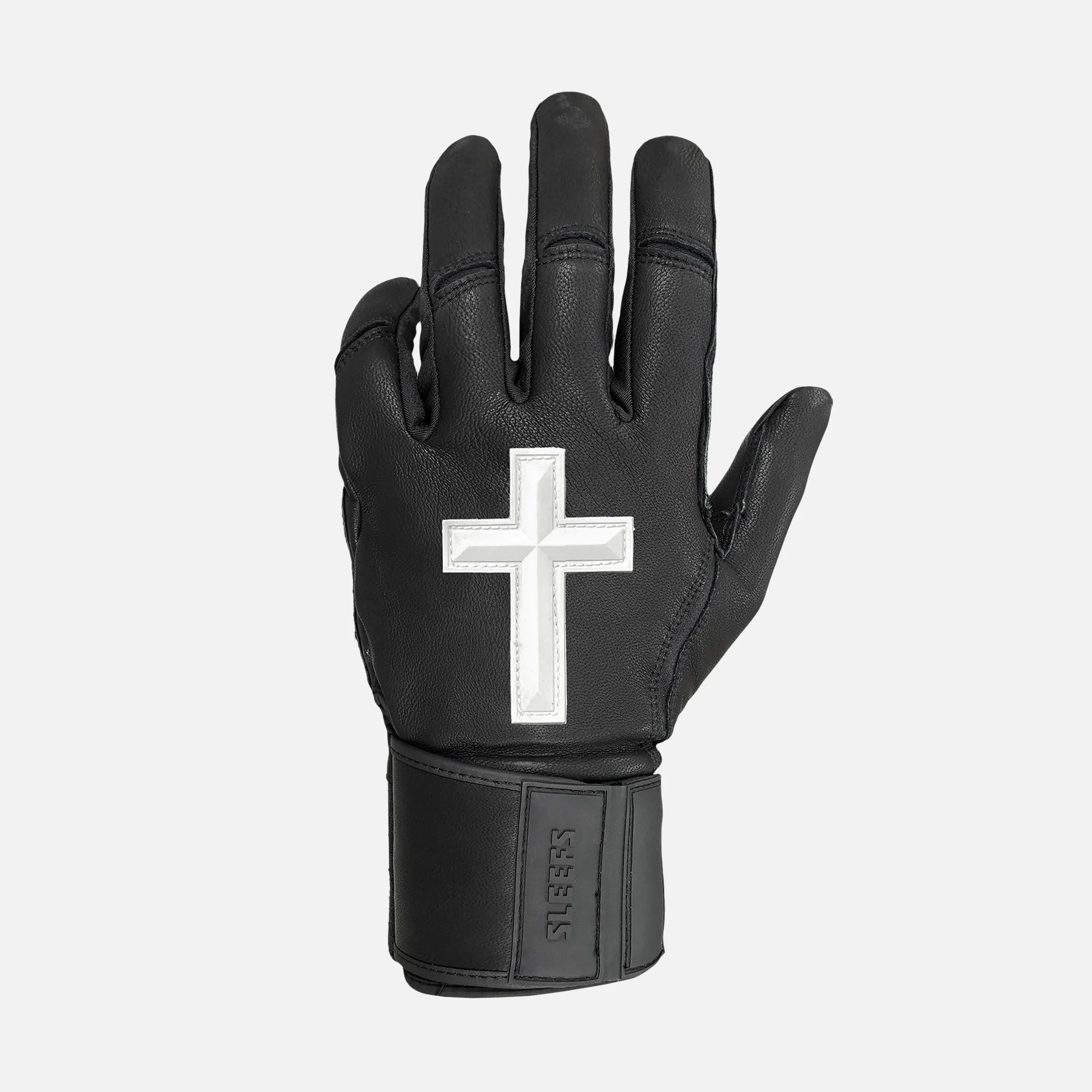 White + Black Faith Cross Baseball Batting Gloves Bundle - Image 4