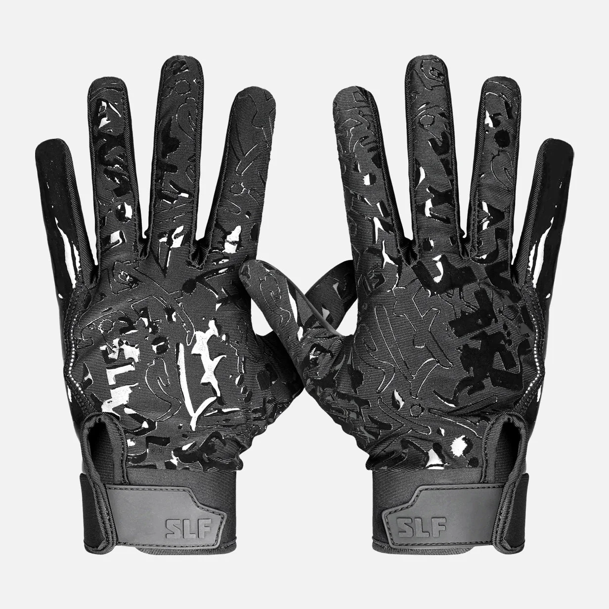 White + Black Sticky Football Receiver Gloves Bundle - Image 4