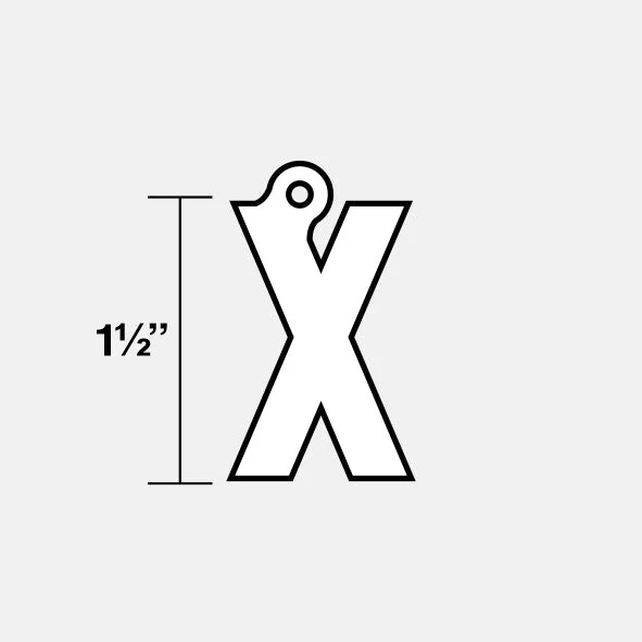 X Letter Pendant with Chain Kids Necklace - Gold Plated Stainless Steel - Image 7