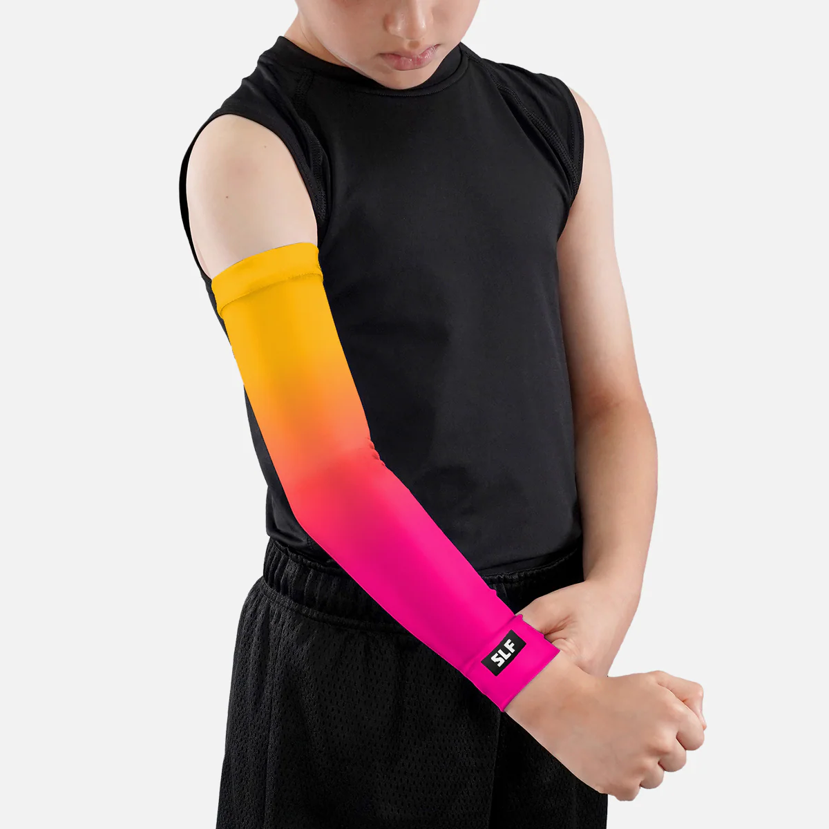 Yellow Pink Ice Pop Kids Arm Sleeve - Image 2