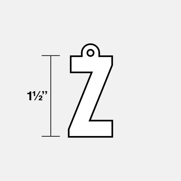 Z Letter Pendant with Chain Kids Necklace - Stainless Steel - Image 7